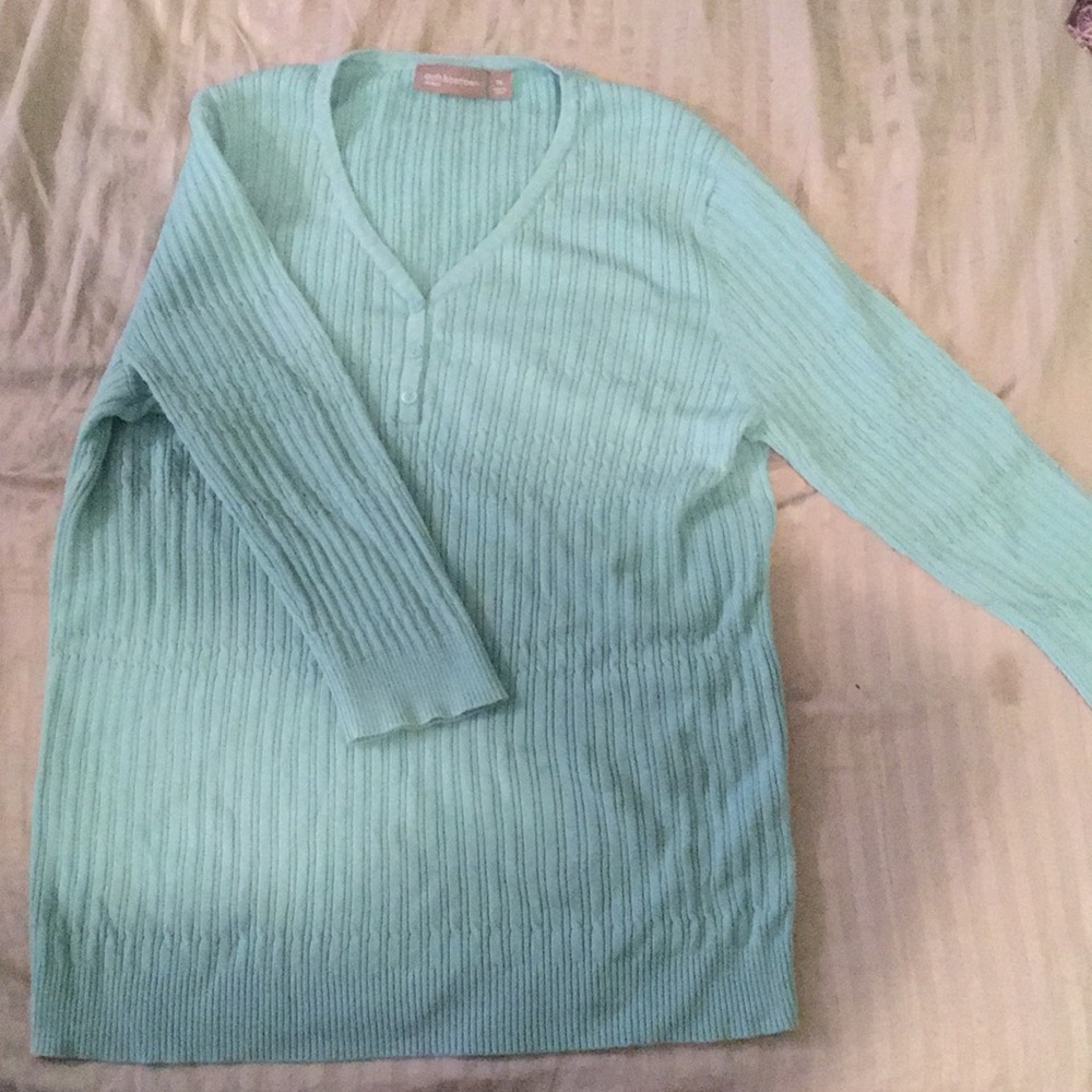 Teal sweater